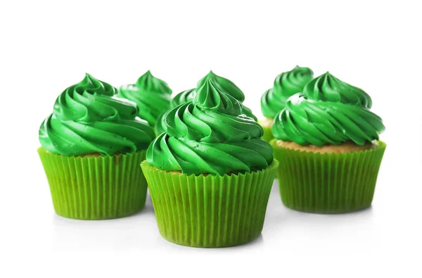 Green pistachio cupcakes — Stock Photo, Image