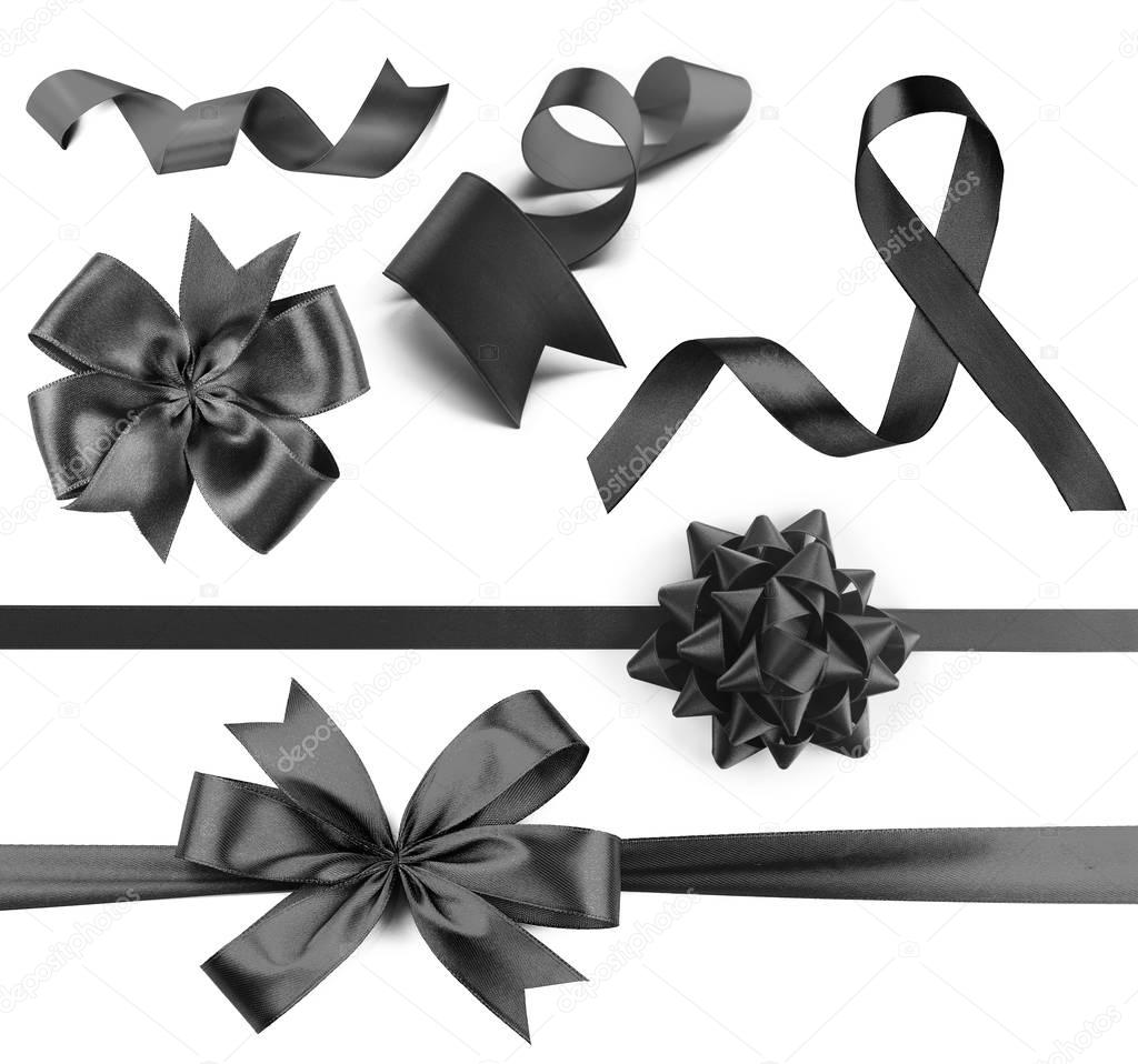 Set of festive ribbons