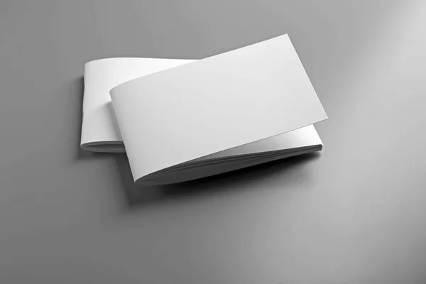 Biały broszury puste — Zdjęcie stockowe