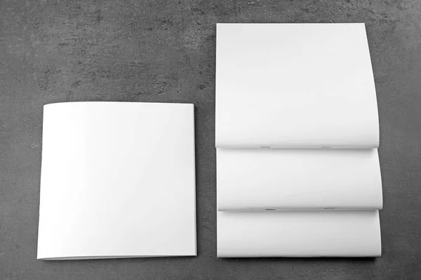 Білий пусті брошури — стокове фото