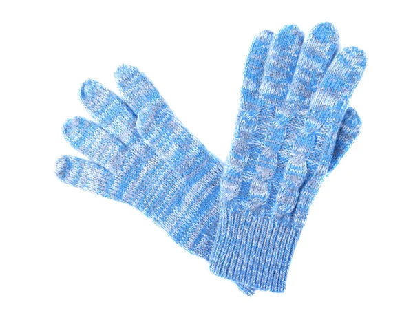 白い背景の上の暖かい手袋 — ストック写真