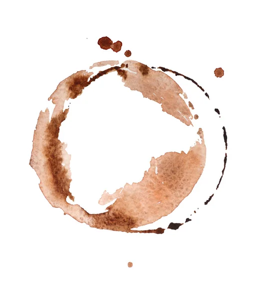 Okrągłych plam kawy — Zdjęcie stockowe