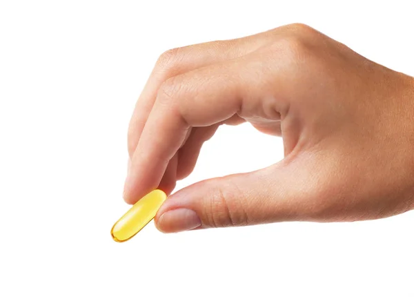 Fish oil pill — Stock Photo, Image