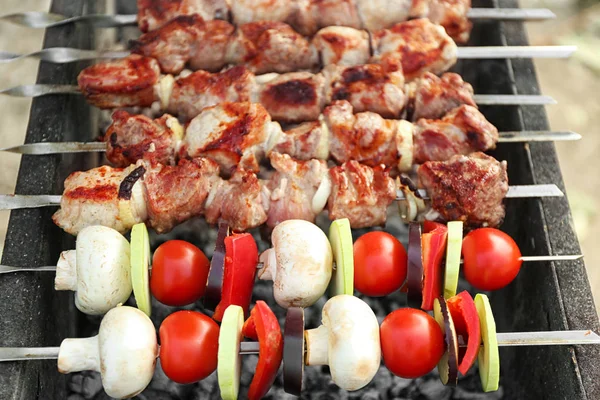 Fersk smakfull grillmat – stockfoto