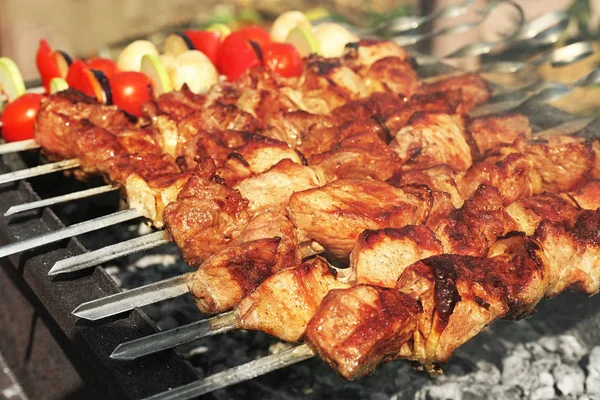 Churrasco fresco e saboroso — Fotografia de Stock