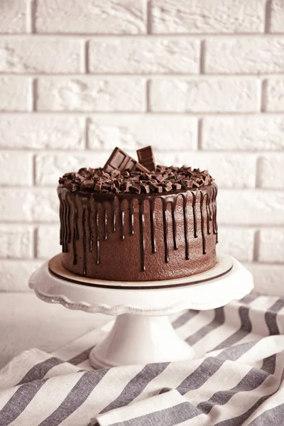 Chutný čokoládový dort — Stock fotografie