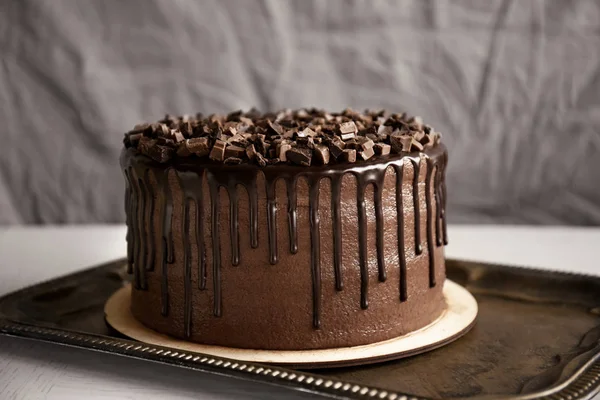 Bolo de chocolate saboroso — Fotografia de Stock