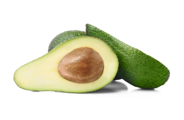 Groene avocado's closeup — Stockfoto