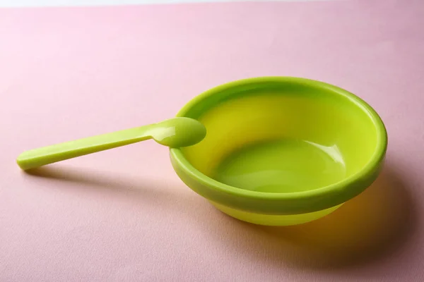 Bright baby tableware — Stock Photo, Image