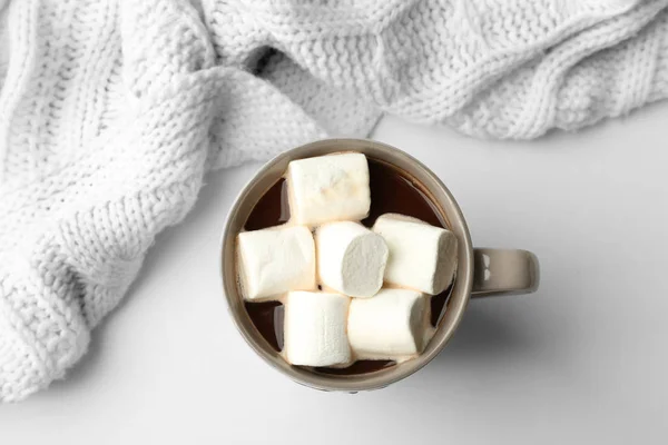 Bevanda calda con marshmallow — Foto Stock