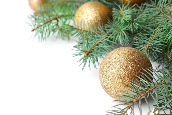 Samenstelling van mooie kerstballen — Stockfoto