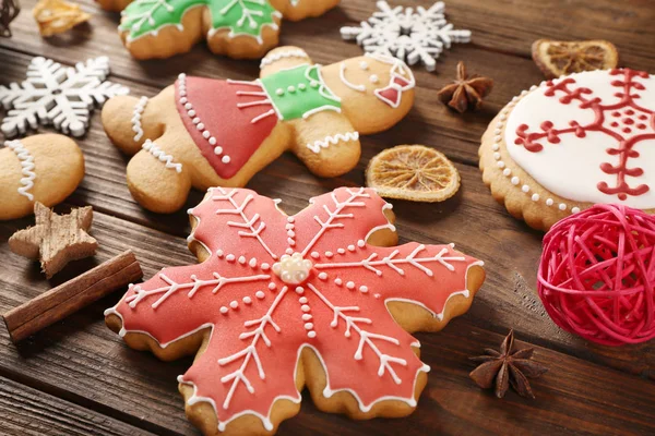 Chutné Vánoce chutné cookies — Stock fotografie