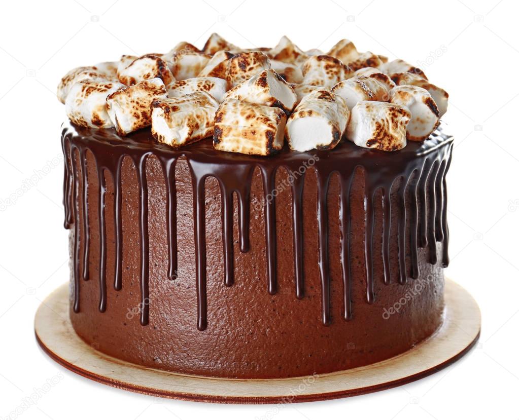 Delicioso pastel de chocolate — Foto de stock #129486976 © belchonock, image size:1023x829