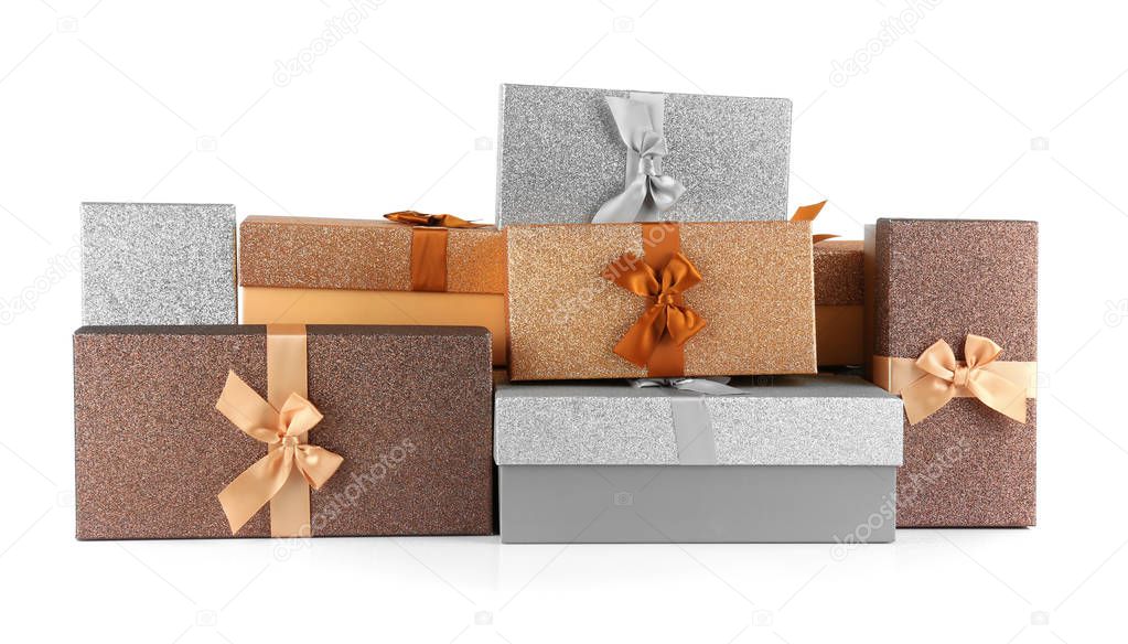 Boxes with Christmas presents