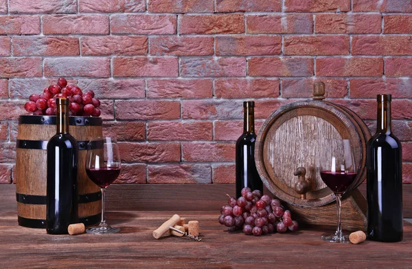 Composición del vino tinto — Foto de Stock