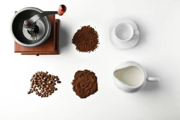 Вещи для приготовления кофе — стоковое фото
