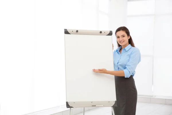 Business trainer giving presentation — Stock Photo, Image