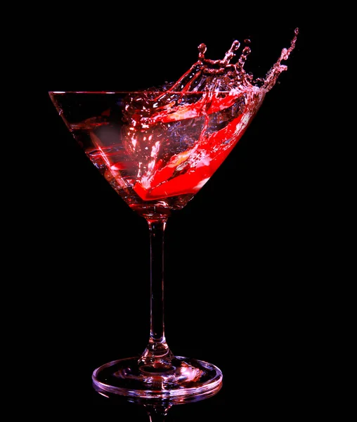 Cocktail coloré avec éclaboussures — Photo