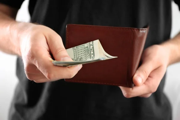 Man counting money — Stock Photo, Image