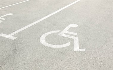 parking for people with special needs clipart