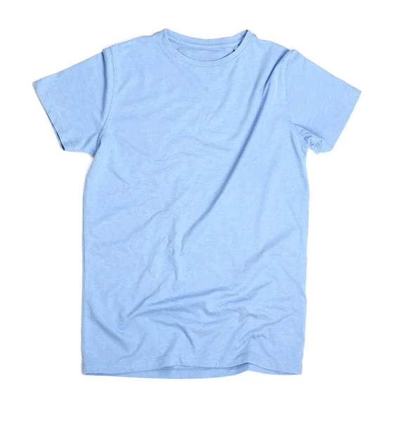 Blank light blue t-shirt — Stock Photo, Image