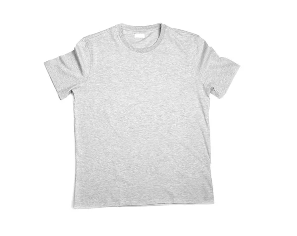 Camiseta gris en blanco —  Fotos de Stock