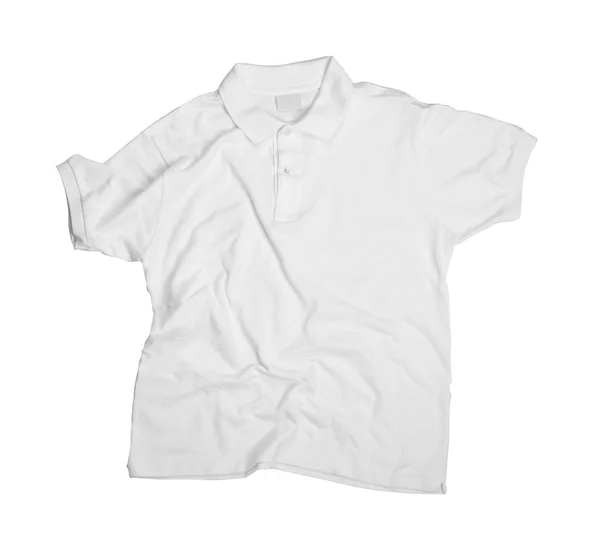 Camisa pólo claro em branco — Fotografia de Stock