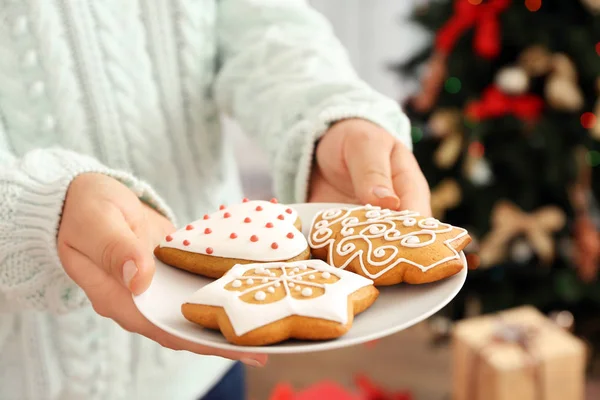 Tasty gingerbread cookies — Stock Photo, Image