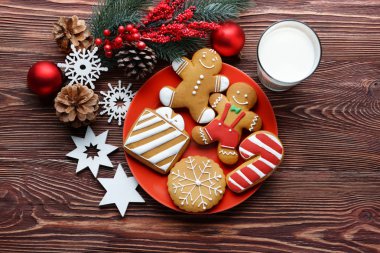 Lezzetli Noel kurabiyeleri bileşimi