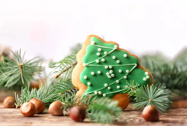 Composición de sabrosas galletas de Navidad —  Fotos de Stock