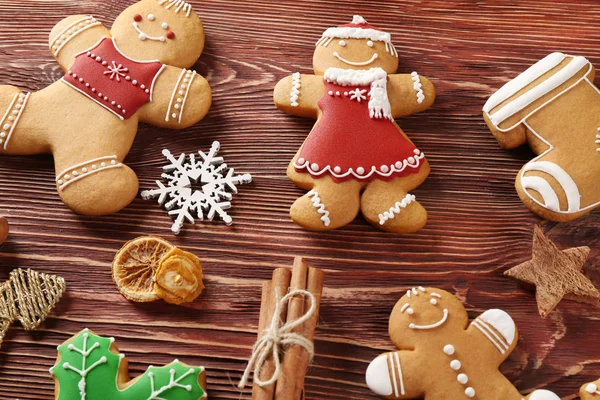 Pyszne ciasteczka świąteczne-skład — Zdjęcie stockowe