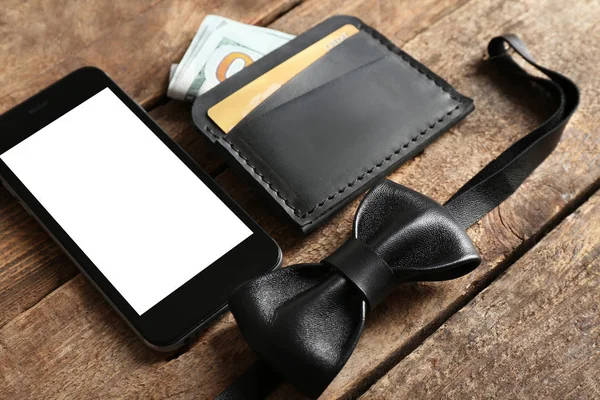 Leather wallet for man — Stock Photo, Image