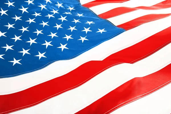 Gegolfde Amerikaanse vlag — Stockfoto