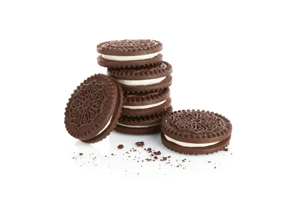 Smakelijke cacao cookies — Stockfoto