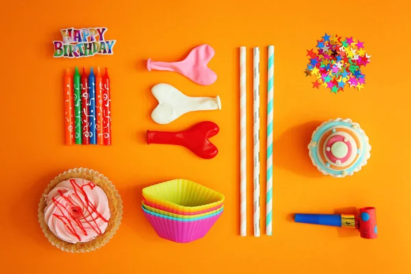 Verjaardag partij objecten — Stockfoto