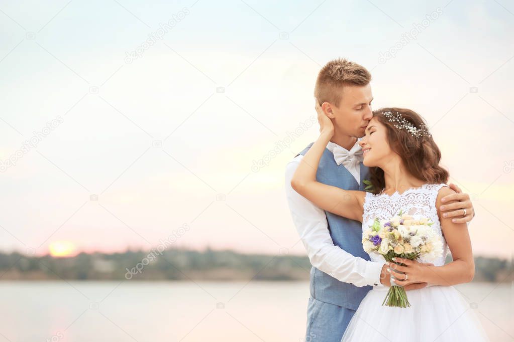 Beautiful wedding couple