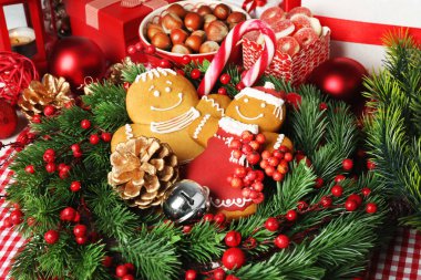 Tasty Christmas cookies clipart