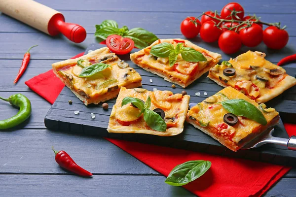 Ízletes pizza szelet — Stock Fotó