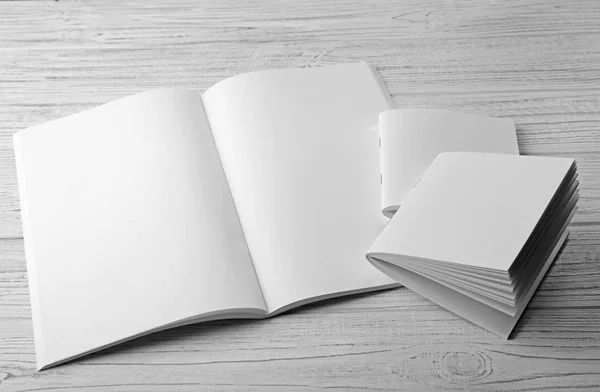 White Blank brochures — Stock Photo, Image