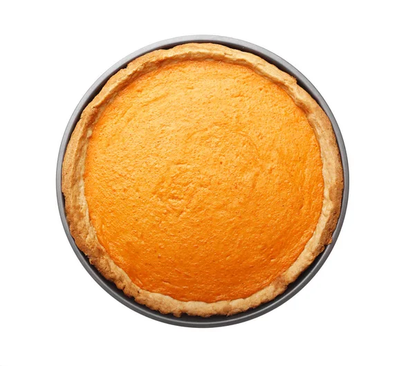 Вкусный тыквенный пирог — стоковое фото