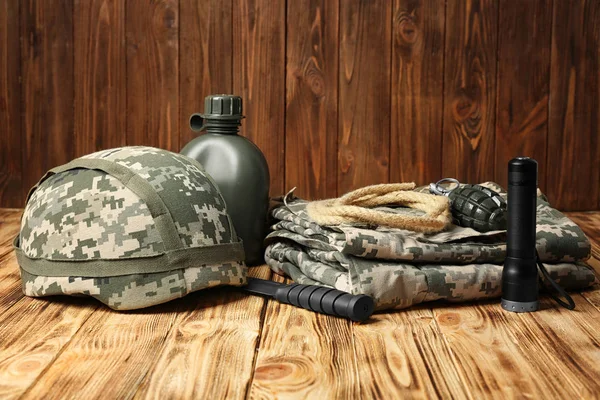 Set of military outfit — Stock Photo, Image