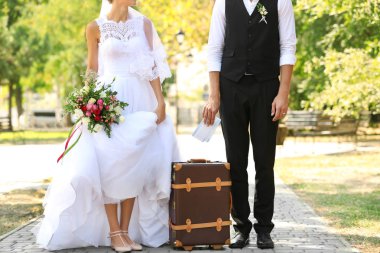 Damat ve gelin vintage çanta