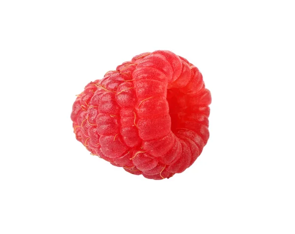 Framboise fraîche sur blanc — Photo