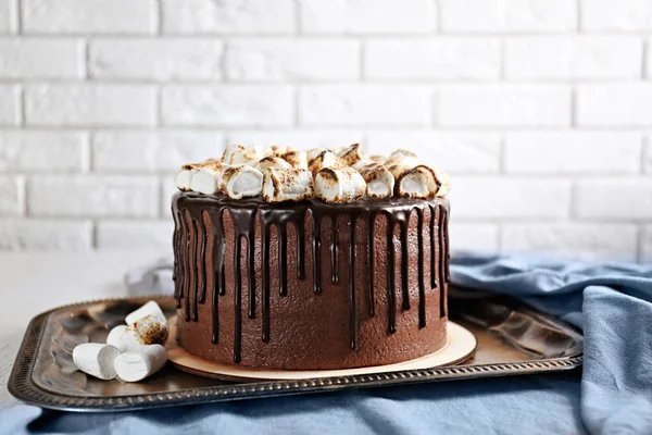 Sabroso pastel de chocolate —  Fotos de Stock