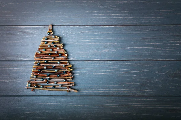 Julgran gjord av pinnar — Stockfoto