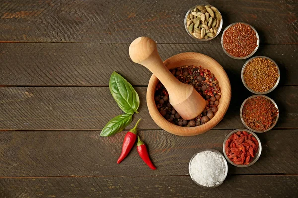 Composition with different spices — Stock Photo, Image