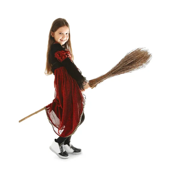 Cute girl in Halloween costume — Stock Photo, Image