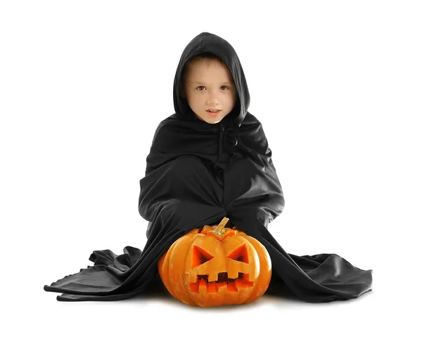 Carino ragazzo in costume di Halloween — Foto Stock
