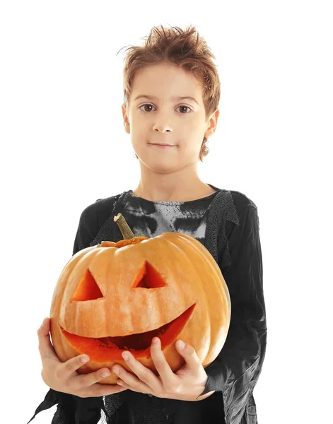 Aranyos Halloween jelmez a fiú — Stock Fotó