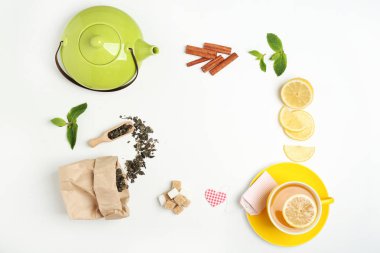 Çay düz lay ayarla